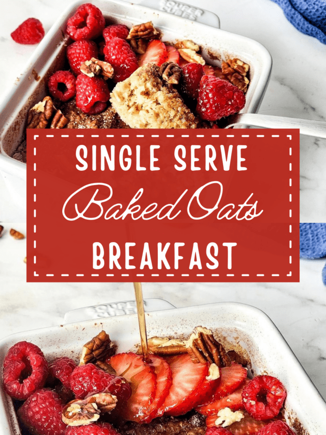 Single Serve Baked Oats Breakfast Pin